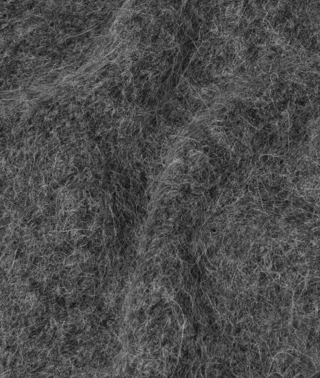 N.Y.A. | 10Days  Pullover V-neck hairy knit sweater dunkelgrau