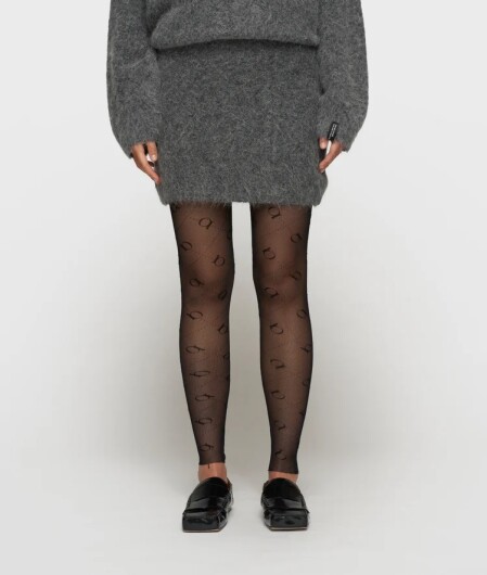 N.Y.A. | 10Days Minirock hairy knit skirt dunkelgrau