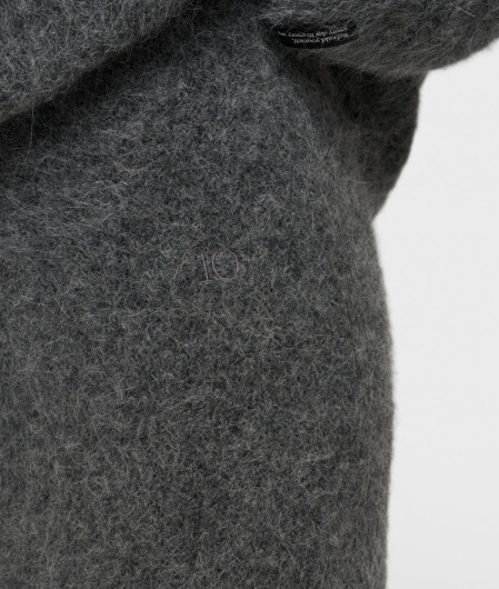 N.Y.A. | 10Days Minirock hairy knit skirt dunkelgrau