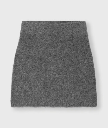 N.Y.A. | 10Days Minirock hairy knit skirt dunkelgrau