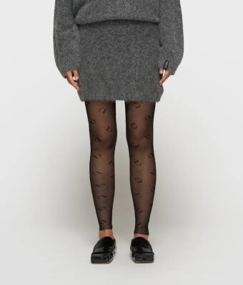 N.Y.A. | 10Days Minirock hairy knit skirt dunkelgrau