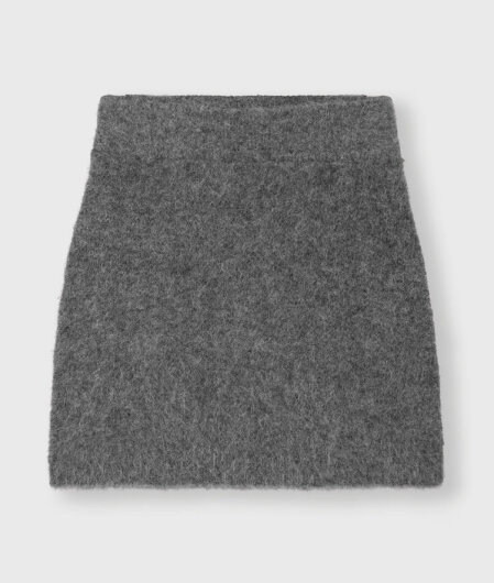 N.Y.A. | 10Days Minirock hairy knit skirt dunkelgrau L