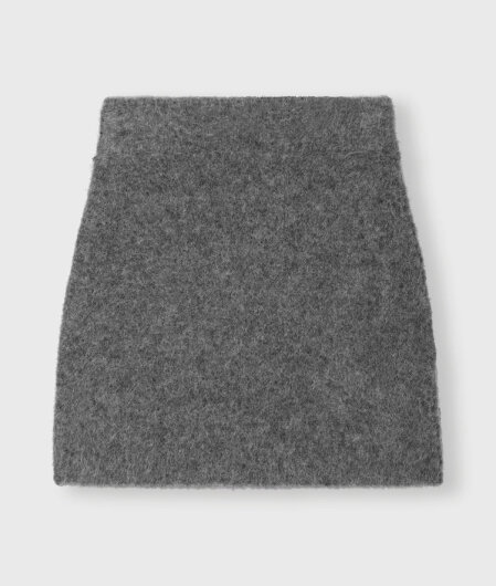 N.Y.A. | 10Days Minirock hairy knit skirt dunkelgrau L