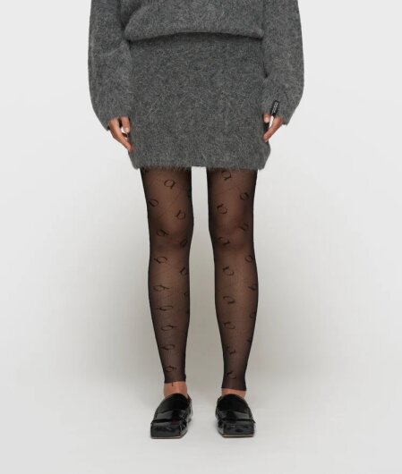 N.Y.A. | 10Days Minirock hairy knit skirt dunkelgrau S