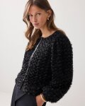 N.Y.A. | Summum Fluffy boxy Jacke schwarz L