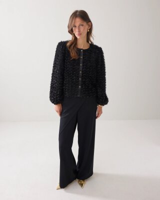 N.Y.A. | Summum Fluffy boxy Jacke schwarz M