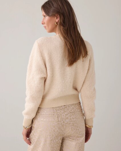 N.Y.A. | Summum Cardigan Bouclé cremé  L