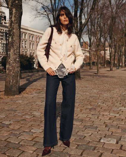 N.Y.A. | Summum Cardigan Bouclé cremé  L