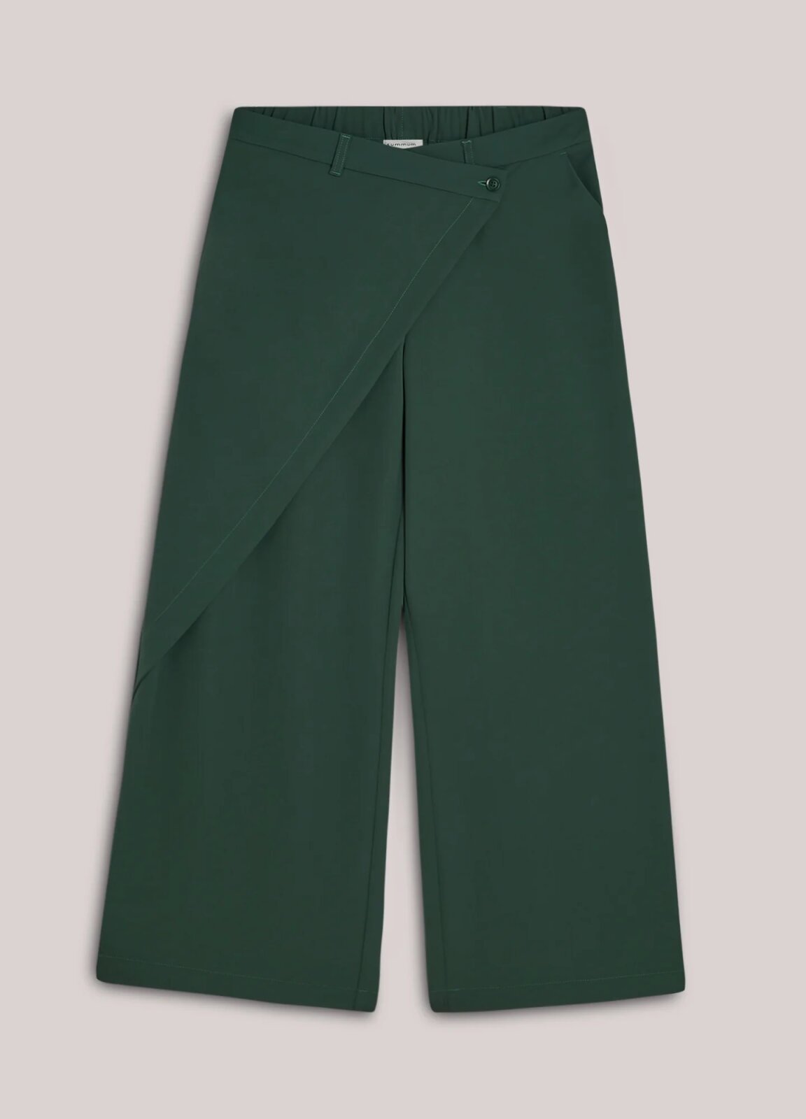 N.Y.A. | Summum weite Hose mit Umschlag grün L