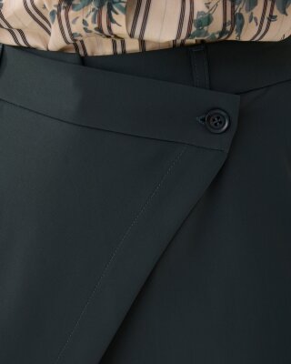 N.Y.A. | Summum weite Hose mit Umschlag grün M