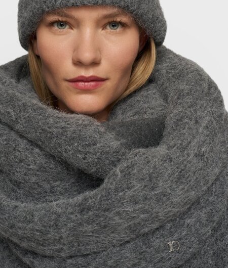 N.Y.A. | 10Days Runder Schal aus Alpaka-Wollmix dunkelgrau