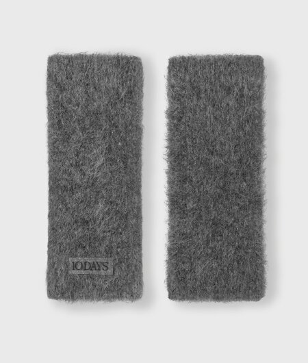 N.Y.A. | 10Days Fingerlose Handschuhe aus Alpaka-Wollmix dunkelgrau
