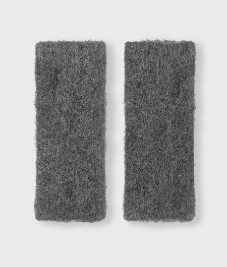 N.Y.A. | 10Days Fingerlose Handschuhe aus Alpaka-Wollmix dunkelgrau
