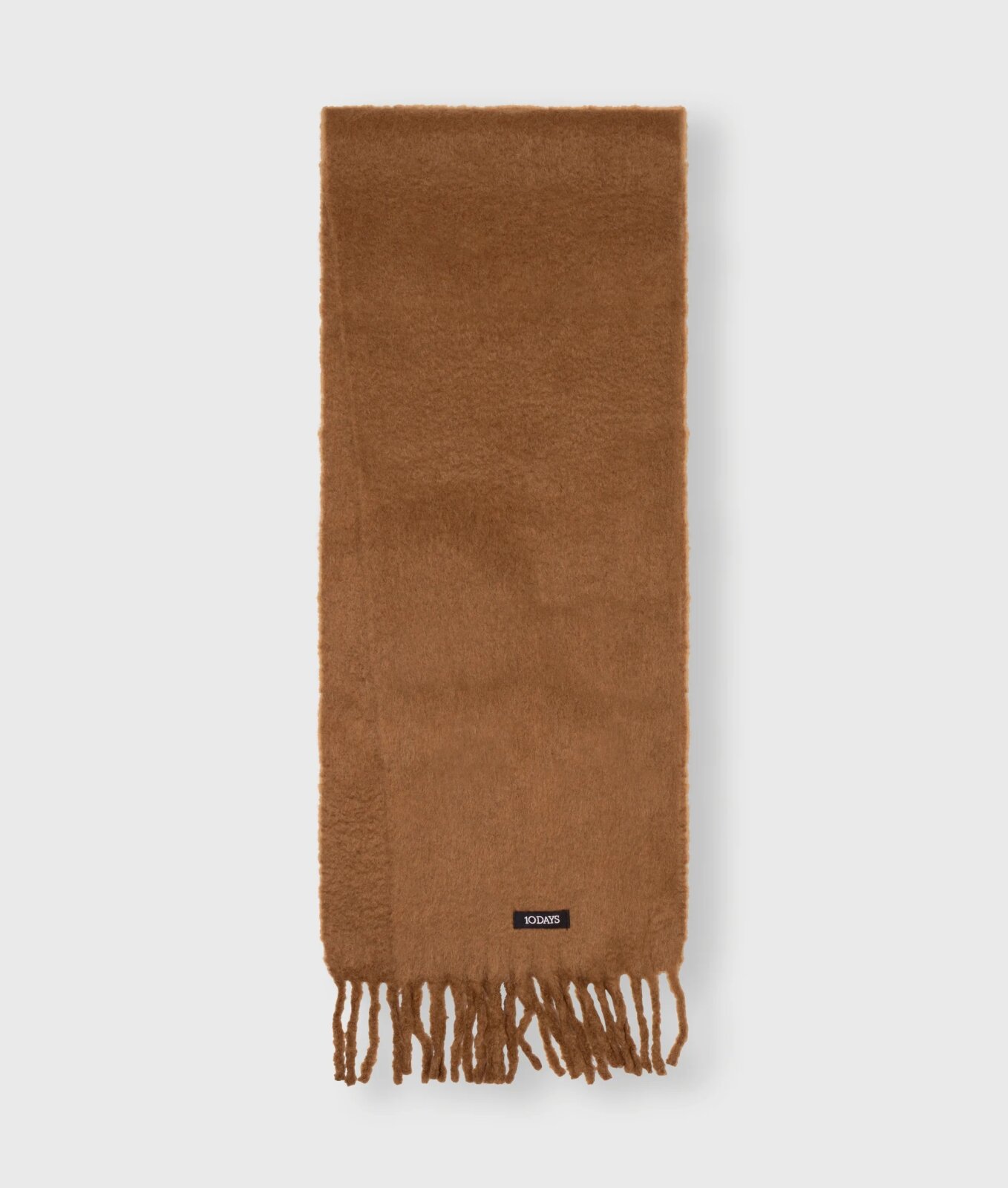 N.Y.A. | 10Days Strickschal in Hellbraun Cognac mit Fransen