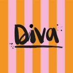 ppd Servietten "Diva" 33x33cm Streifen orange...