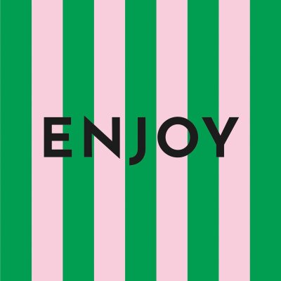 ppd Servietten "ENJOY" 33x33cm Streifen...