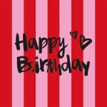 ppd Servietten "Happy Birthday" 33x33cm...