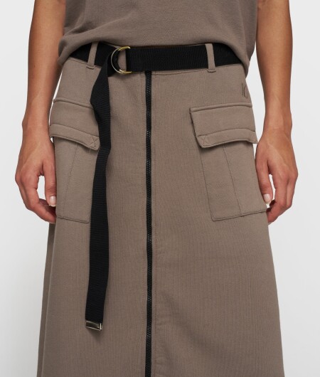 N.Y.A. | 10Days Midirock mit Gürtel moonrock S