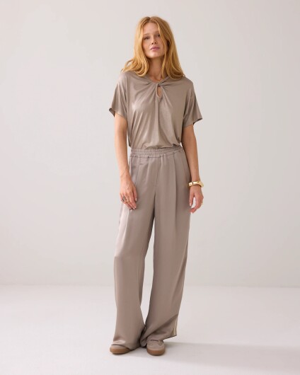 N.Y.A. | Summum Glänzendes Jersey-Oberteil  S