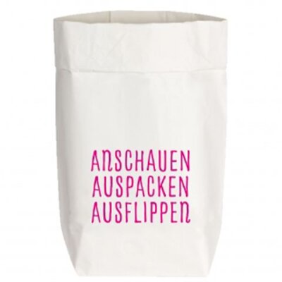 17;30 Paperbag small "ANSCHAUEN AUSPACKEN...