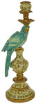 WV Kerzenhalter Papagei türkis (rechts) 14x13x39,5cm