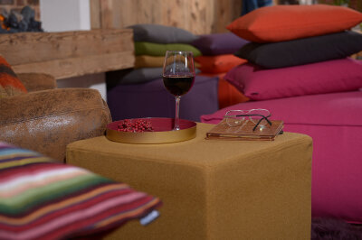 H.O.C.K. Livigno Kissen 40x30cm anthrazit