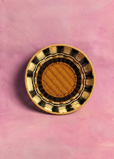 Maegen Geflochtene Schale | black / cream