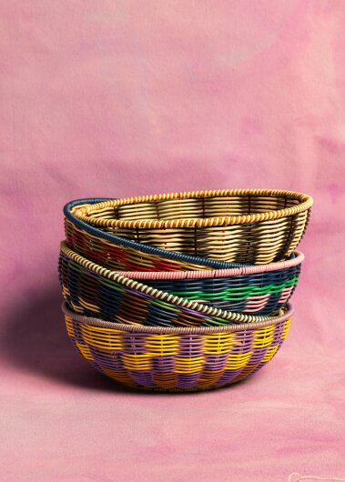 Maegen Geflochtene Schale | black / cream