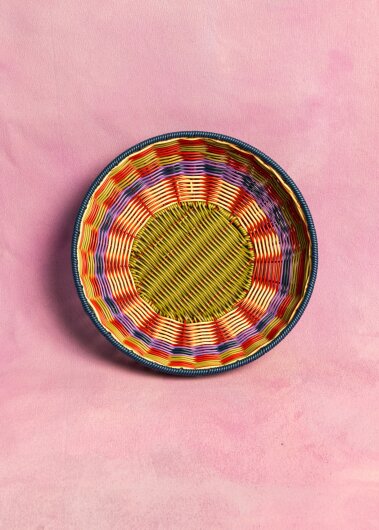 Maegen Geflochtene Schale | green / red