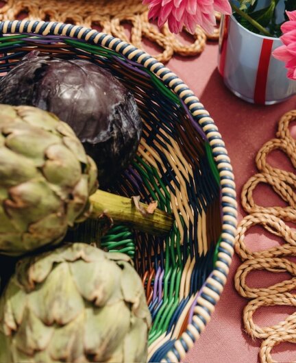 Maegen Geflochtene Schale - Obstkorb | green / red