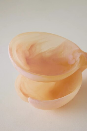 Maegen Salatbesteck Marmoroptik | peach coral