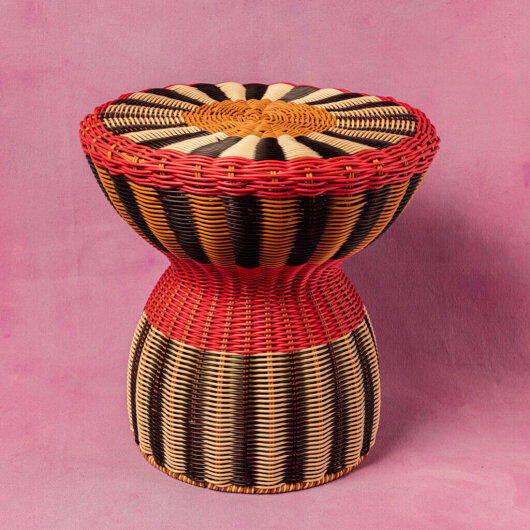 Maegen Beistelltisch Side table / Stool | black / cream