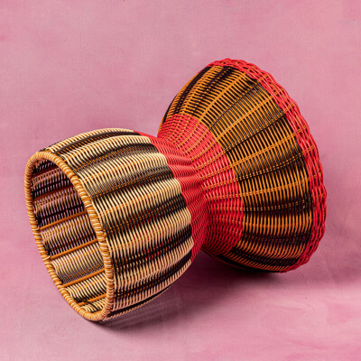 Maegen Beistelltisch Side table / Stool | black / cream