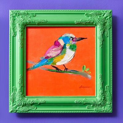 WV Gemälde Bild BIRDY Acryl auf Leinwand |...