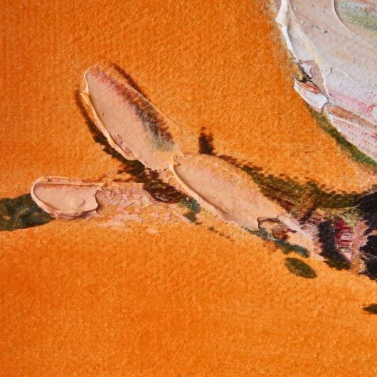 WV Gemälde Bild BIRDY Acryl auf Leinwand | verschiedene Farben orange