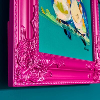 WV Gemälde Bild BIRDY Acryl auf Leinwand | verschiedene Farben türkis