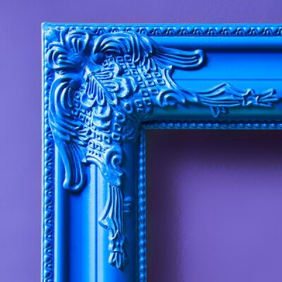 WV Barockrahmen 42x42cm | verschiedene Farben blau