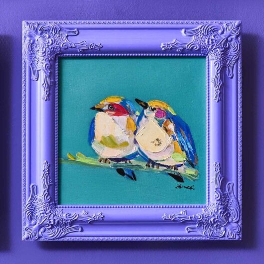 WV Barockrahmen 42x42cm | verschiedene Farben lila