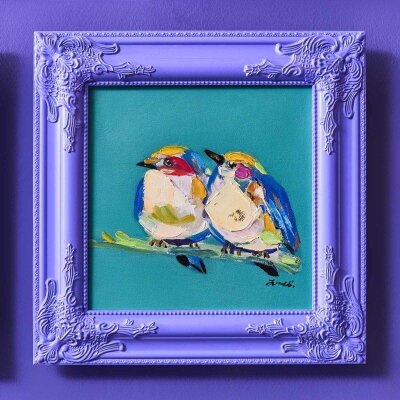 WV Barockrahmen 42x42cm | verschiedene Farben lila