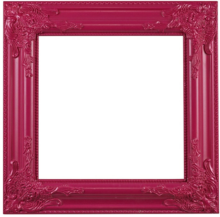 WV Barockrahmen 42x42cm | verschiedene Farben magenta