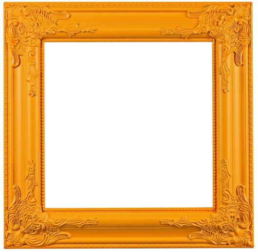 WV Barockrahmen 42x42cm | verschiedene Farben orange