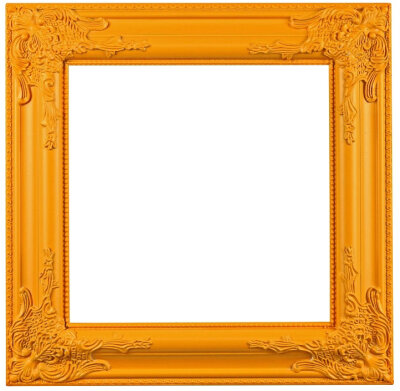 WV Barockrahmen 42x42cm | verschiedene Farben orange