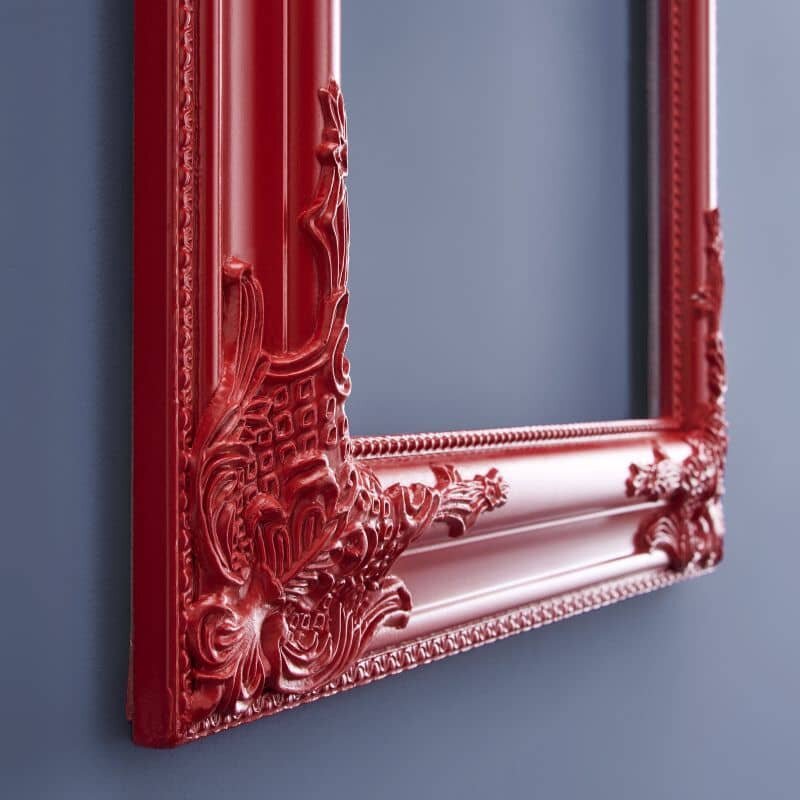 WV Barockrahmen 42x42cm | verschiedene Farben rot
