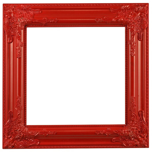 WV Barockrahmen 42x42cm | verschiedene Farben rot