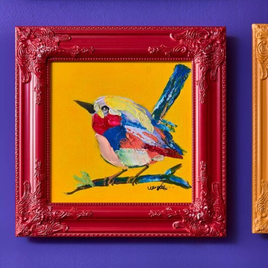 WV Barockrahmen 42x42cm | verschiedene Farben rot