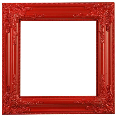 WV Barockrahmen 42x42cm | verschiedene Farben rot