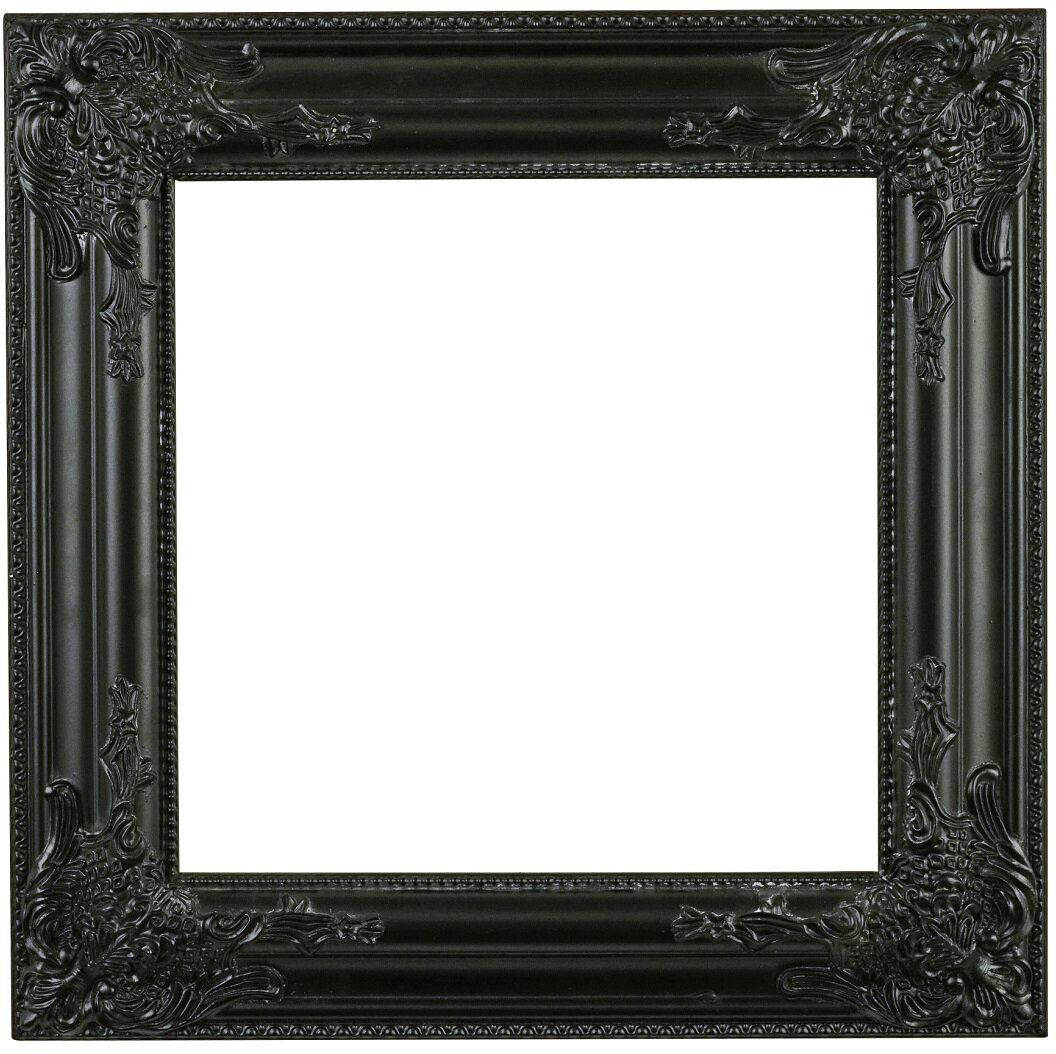 WV Barockrahmen 42x42cm | verschiedene Farben schwarz