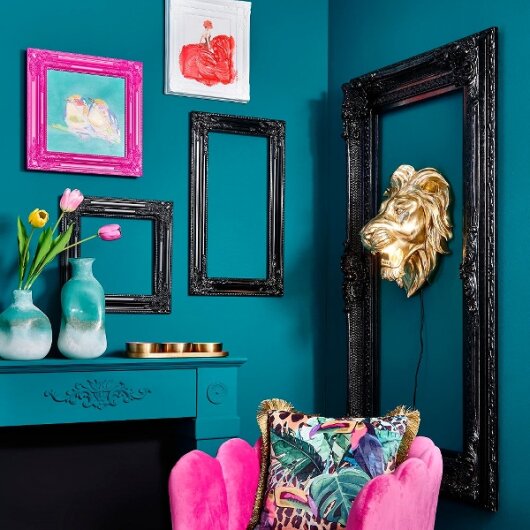 WV Barockrahmen 42x42cm | verschiedene Farben schwarz