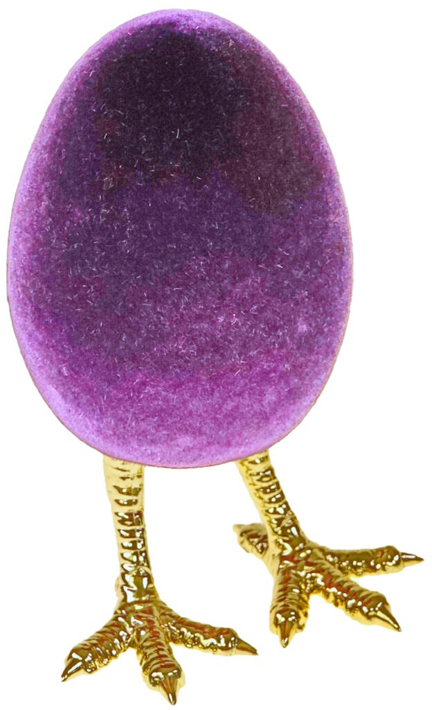 WV Ei auf Fuß Osterdeko | lila