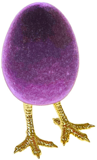 WV Ei auf Fuß Osterdeko | lila